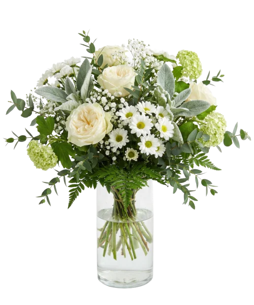 Cvetje v stekleni vazi